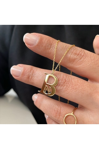 Simurg Jewellery Gümüş Tasarım Harfli Kolye