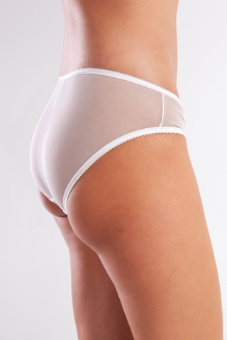 Golshan Gaspara Mini Slip, Kadın Güpürlü Tüllü Ekru Normal Kesim Külot Çok Renkli