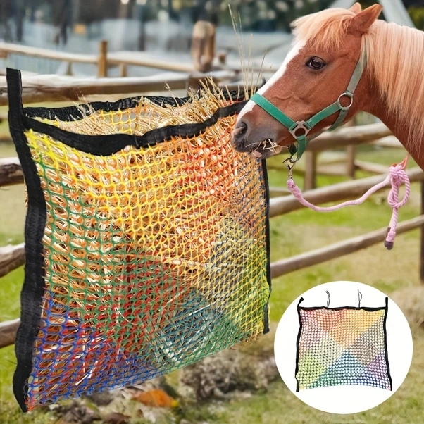 Elmpaly Renkli At Yem File - Dayanıklı Yavaş Yemleme Çuvalı 35inx24in