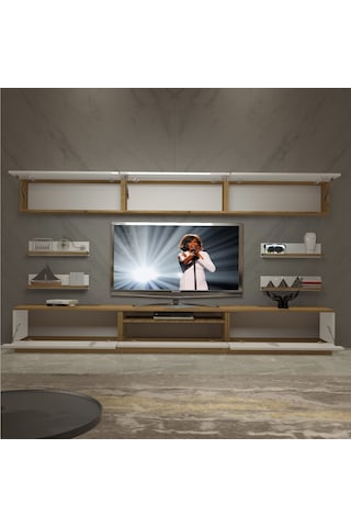 Decoraktiv Trendstyle 8ys Mdf Tv Ünitesi Tv Sehpası Pera - Beyaz