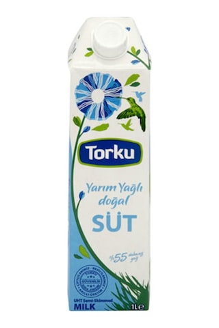 Torku Yarım Yağlı Süt 1 Lt X 6 Adet