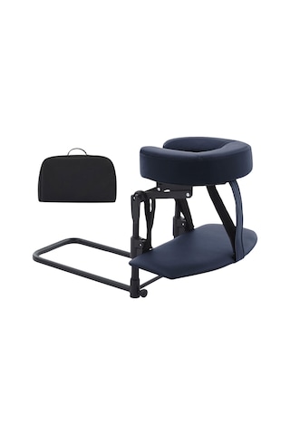 Fashioncha Ev Yatak Seti Yüz Yastıklı Masaj Seti Ayarlanabilir Kafalık El Dayanağı Rahatlama İçin Pu Süngerden Yapılmış Ergonomik Destek, Gri Mavi