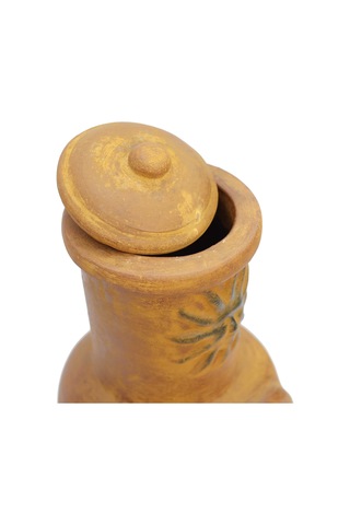 Güneş Motifli Küçük Chimenea Sarı