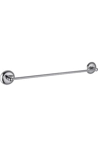 40 Cm Krom Kaplama Metal Havluluk - Vidalı Duvar Tipi Banyo Havlu Askısı Gri