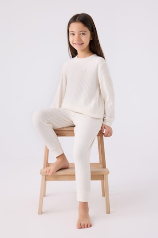Rolypoly Kız Çocuk Beyaz Pijama Takımı Rp3464-c-v2 Beyaz