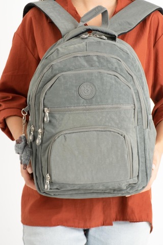 Ultra Hafif Orta Boy Sırt Çantası Unisex Gri Model: 571-3c - Gri