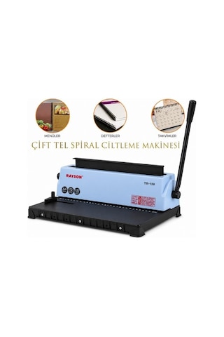 Rayson Td-130 Manuel Tel Ciltleme Makinesi 34 Delikli Profesyonel Ciltleyici