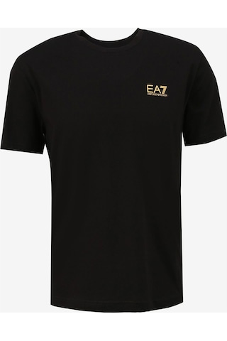 Ea7 Baskılı Erkek T-shirt Siyah