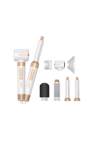 7 Başlıklı İyonik Saç Şekillendirici Saç Kurutma Fön Makinası 7in1 Multi Styler 110000 Rpm 1400w