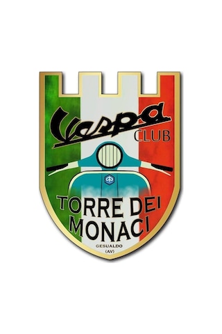 Vespa Club 10x8 Cm Motorsiklet Kask Laptop Ve Oto Sticker