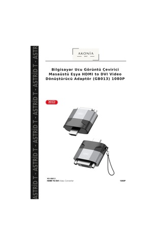 Bilgisayar Ucu Görüntü Çevirici Masaüstü Eşya Hdmı To Dvı Video Dönüştürücü Adaptör Gb013 1080p