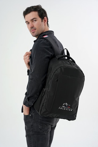 Cambridge Polo Club Unisex Çok Gözlü Sırt Çantası Plcan2172 Siyah