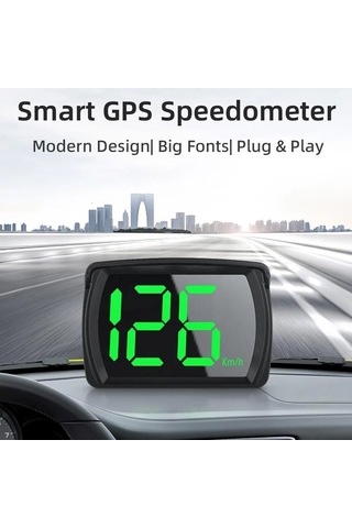 Gps Hız Ölçer Araç Motorsiklet Hız Göstergesi Dijital Usb Beslemeli Otomatik Aç Kapa 5v