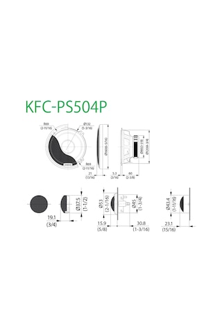 Kenwood Kfc -Ps540P 13Cm Üst Seri Mid Takımı Komponent-9000476832335