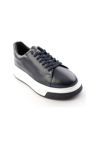 Bambi Lacivert Napa Hakiki Deri Erkek Sneaker E01401021443