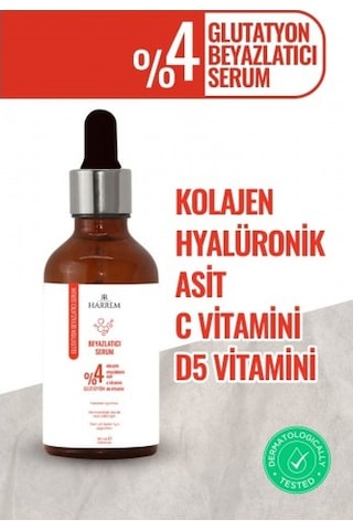 Harrem Glutatyon Beyazlatıcı Leke Karşıtı Yenileyici Serum 50 ML