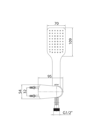 Eca Tiera Banyo Mafsallı Duş Seti Üst Takımı Pvc Spiralli 102117384 Krom