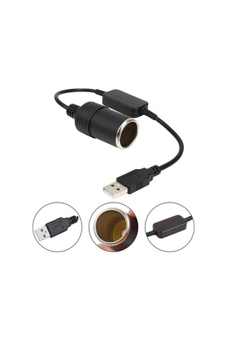 Araç Çakmak Fişi Dönüştürücü, 12 Volt Güç Çıkışı