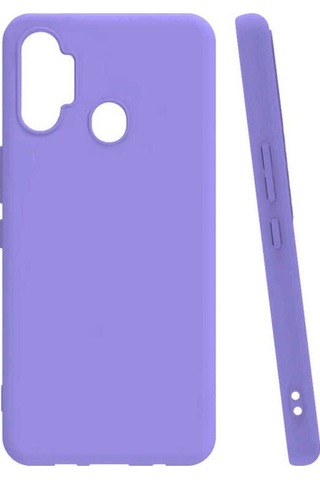Tecno Spark 7 Pro Kılıf Zore Biye Silikon Lila