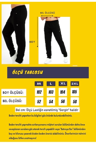 Marco Ferry Erkek Siyah 3 Iplik Kışlık Eşofman Altı Edy201302s Siyah