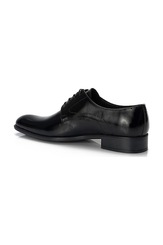 Muggo H043 Hakiki Deri Klasik Erkek Ayakkabı SİYAH RUGAN