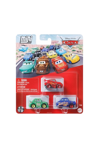 Cars Mini Karakter Arabalar Üçlü Paket Htr10 Çok Renkli