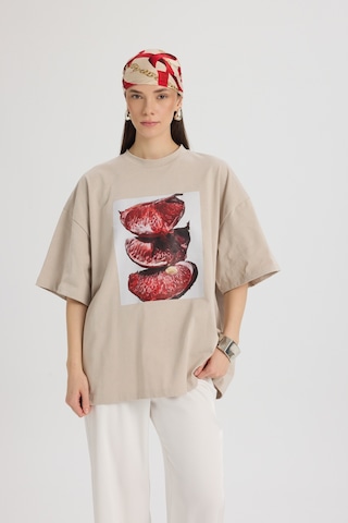 Mai Studıos Mai Studios Co. Pomelo Oversize Taş T-shirt Taş