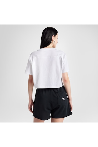 Converse Sporty Boxy Kadın Beyaz T-shirt