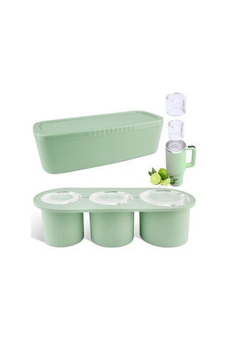 Tcherchi Stanley Iceflow Flip Straw Quencher Uyumlu Yapışmaz Silikon Bas Çıkar Buz Kalıbı 001