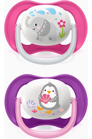 Philips Avent Ultra Air 6-18 Ay Emzik 2'li Pembe - Mor
