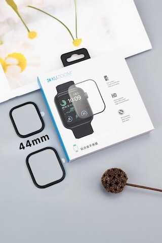 Watch 4/5/6/se 44mm Uyumlu Akıllı Saat Ekran Koruyucu Cam - Titanyum Alaşımlı 9h