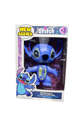 Stitch Figür Oyuncak Yumuşak Vücut Mavi 10 Cm.
