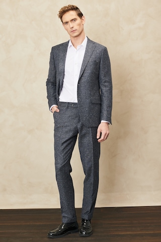 AC&Co / Altınyıldız Classics Altinyildiz Classics Erkek Antrasit Slim Fit Dar Kesim Mono Yaka Tweet Desenli Yünlü Takım Elbise 4A3023100010ATR506N Antrasit
