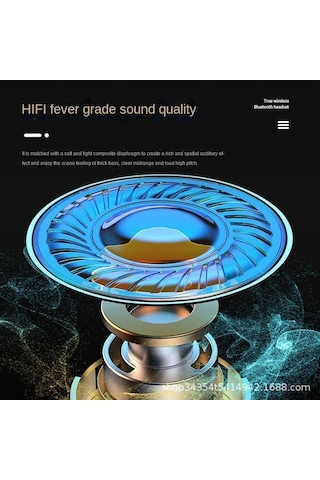 Bluetooth Kulaklık Tws5.3 Ayna Büyük Ekran Akıllı Dijital Ekran Spor Kulak İçi Kulaklıklar