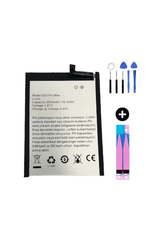 Reeder S23 Pro Max Uyumlu A Kalite Batarya Pil + Montaj Seti