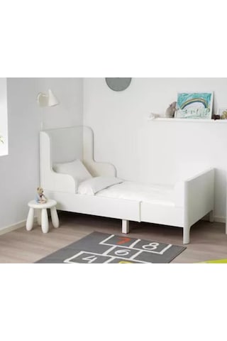 Busunge Uzayabilen Çocuk Karyolası, Beyaz Renk Meridyendukkan 80x200 Cm