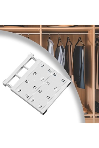 Homyl Genişletilebilir Bölücü Giyim Dolap Rafı Mutfak 24cmx30cm Beyaz Diğer