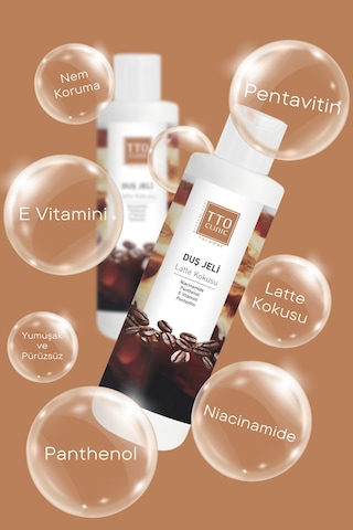Tto Clinic Büyüleyici Latte Kokulu Duş Jeli Panthenol Ile Cildinizi Nemlendirip Onarın