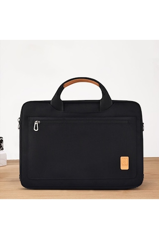 Wiwu Pioneer Pro Serisi Su Geçirmez Polyester Kumaş Omuz Askılı 14 İnç Laptop Çantası Siyah