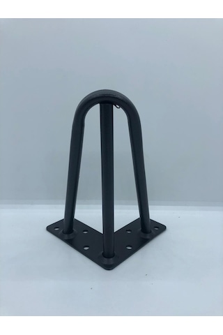 Karakoçaksesuar Metal, 3 Mil 15x10x10 Siyah Koltuk, Mobilya Ayağı (4 Adet)