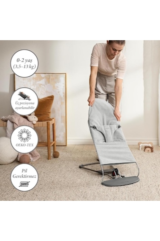 Babybjörn Balance Bliss Ana Kucağı Woven Melange & Kanguru Harmony 3d Mesh / Light Grey