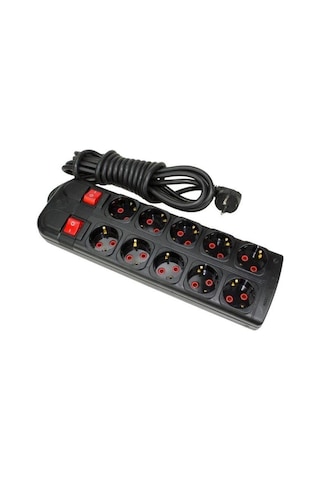 Sistem 2000 10lu Grup Priz 5mt Uzatma Kablolu Anahtarlı 5+5 Birb