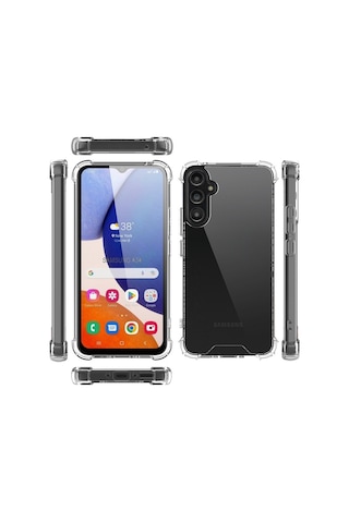 Samsung Galaxy Uyumlu A14 Kılıf Zore Kenar Korumalı Nitro Anti Shock Silikon