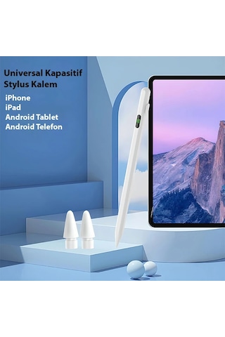 Ally K-2268 Dijital Göstergeli Universal Kapasitif Stylus iPad Uyumlu  Tablet Dokunmatik Kalem- 5775