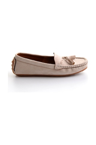 Bambi Bej Kadın Loafer Ayakkabı K01309000672 Bej