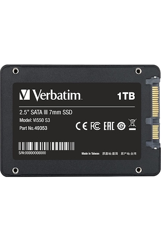 Verbatim Vi550 S3 2.5" 1 TB SATA 3 SSD