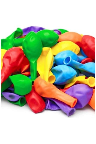 9a Balon Renkli 25'li Atom Balon Klasik Balon 25 Adet Karışık Renkli