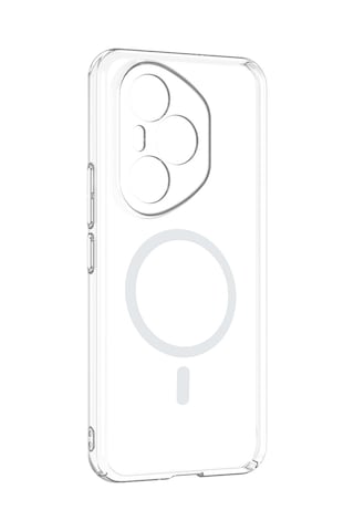 Honor 400 Pro Kamera Korumalı M-safe Şarj Özellikli Şeffaf Mkst London Silikon Kapak - Şeffaf Şeffaf