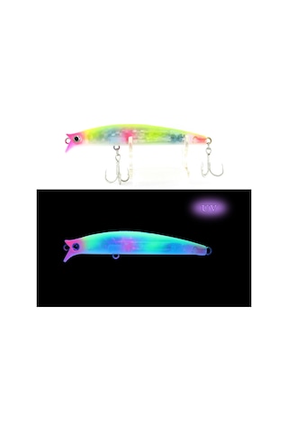 Ege Fish V Gaga 92mm 15.5 Gr Maket Balık Uv Pink Sübye