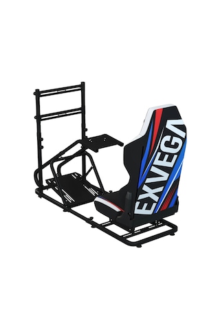 Exvega Sr01 Sim Racing Yarış Simülatörü Kokpiti Beyaz